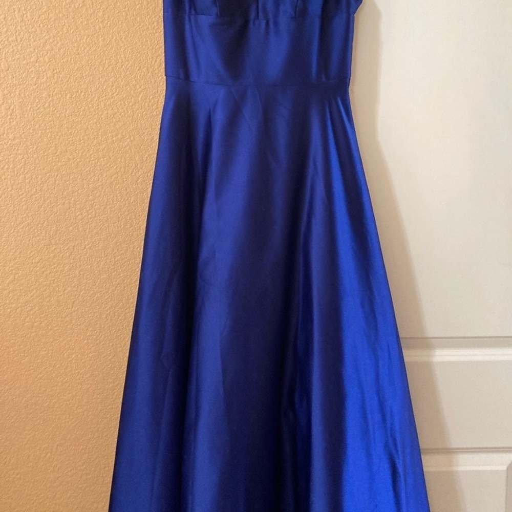 Batsy and adam satin v neck ball gown - Picture 3 of 5